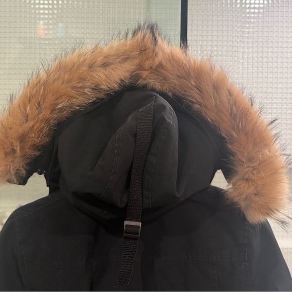 Canada Goose Black Fur-Trim Hooded Parka - Picture 4 of 9